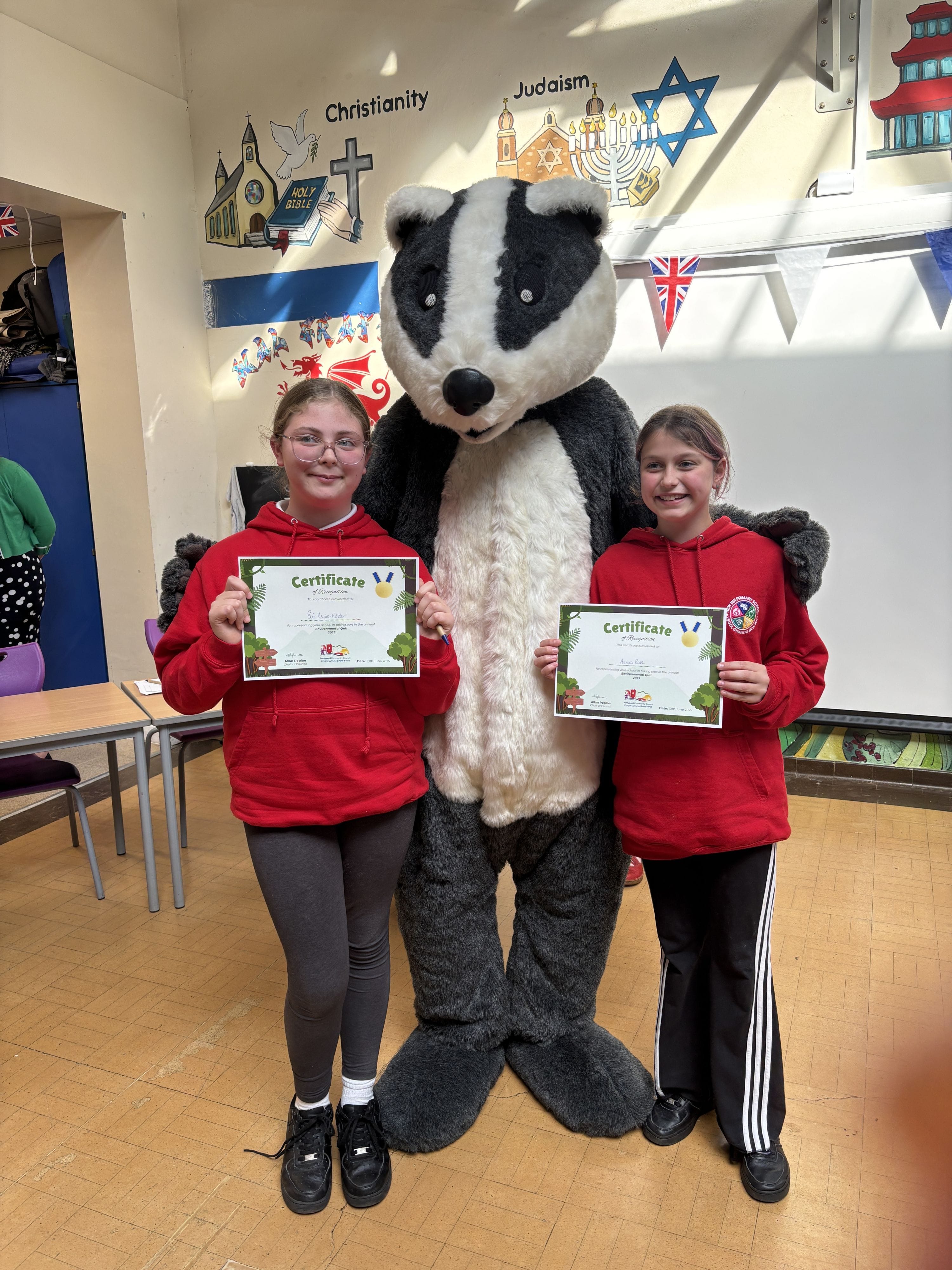 new inn pupils with gwt badger