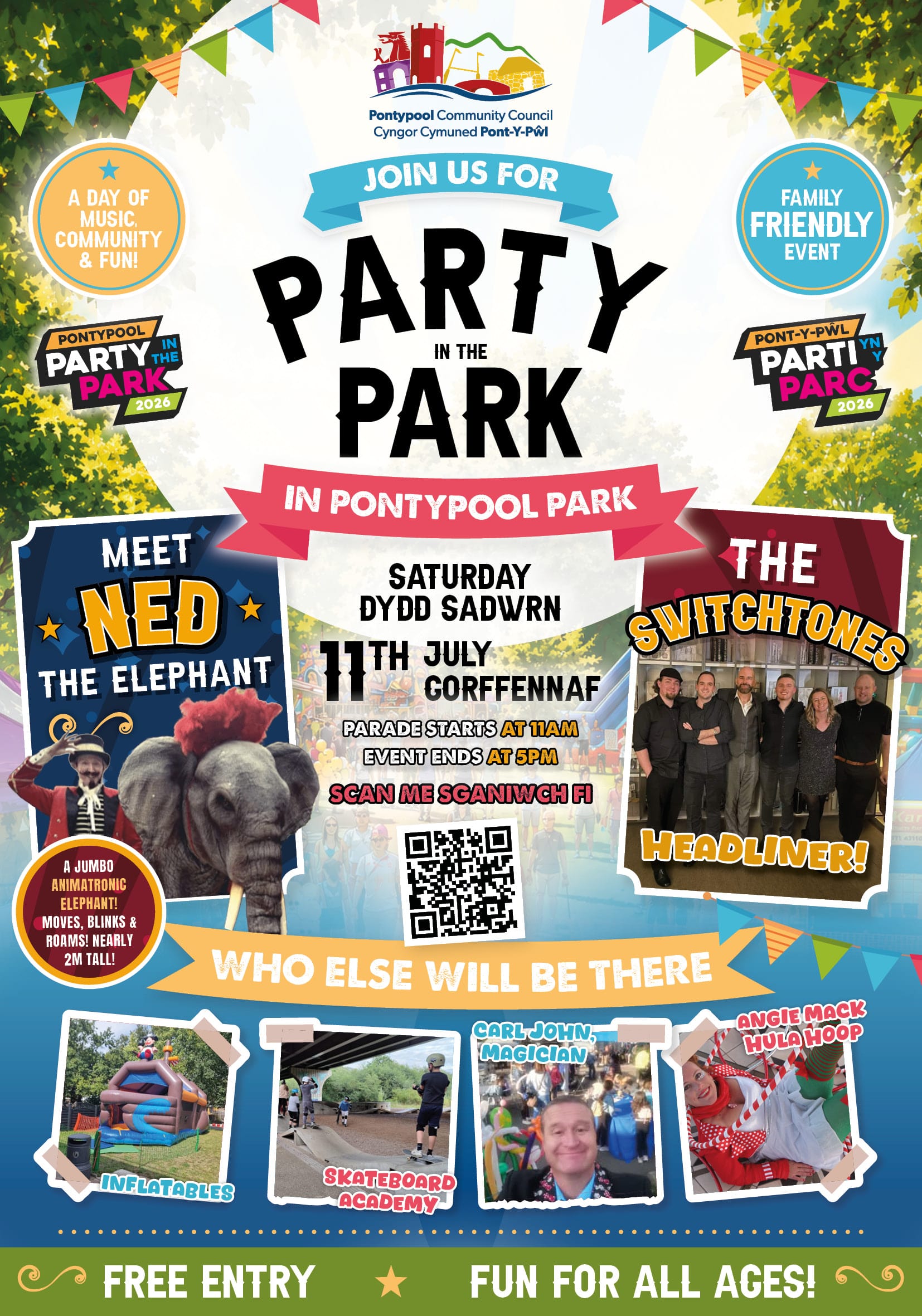 Party in the Park Poster 2023